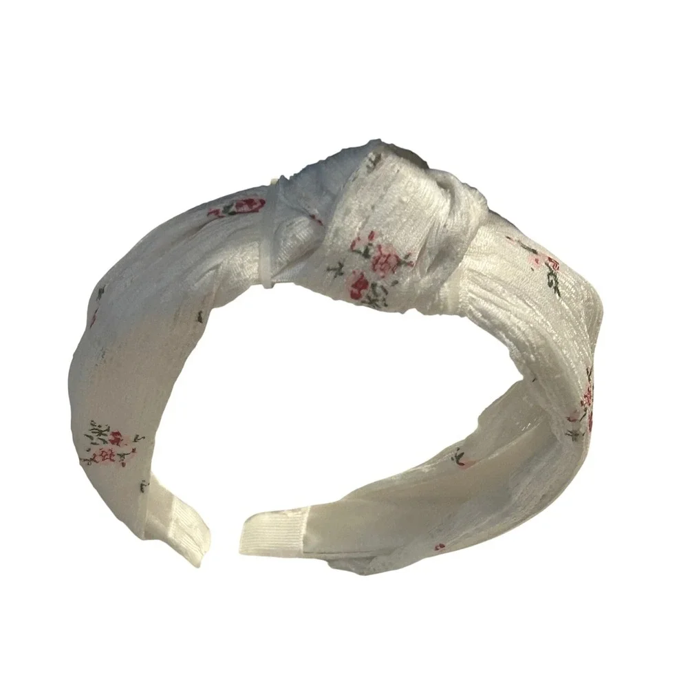 Art Class White Floral‎ Knot Headband One Piece Girls Accessories